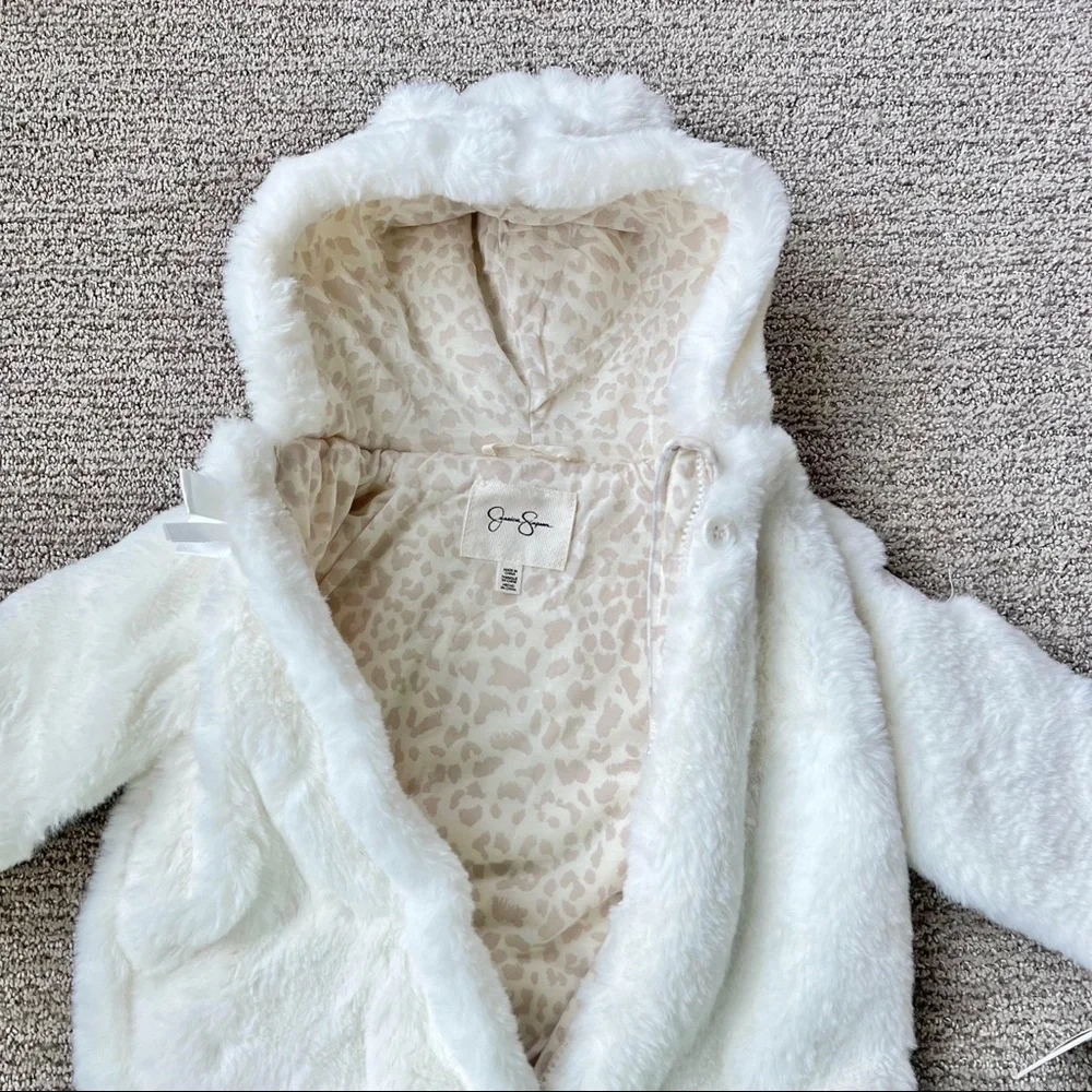 NWT Jessica Simpson Faux Fur Baby Snowsuit - Picture 6 of 12